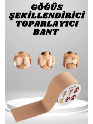 ® Toparlayıcı ve Şekillendirici Göğüs Bandı Tere ve Suya Dayanıklı Hassas Ciltlere Uygun