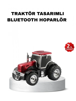 ® Traktör Tasarımlı Bluetooth Hoparlör 12W TWS Destekli Nostaljik Model