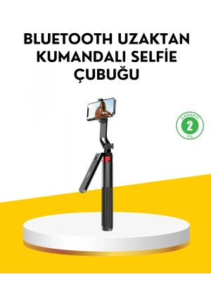 ® Tripodlu Selfie Çubuğu Uzaktan Kumandalı Canlı Yayın Uyumlu