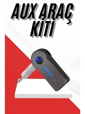 ® Tüm Cihazlara Uyumlu Bluetooth Aux Araç Kiti Siyah