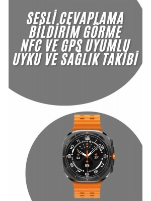 ® Tüm Telefonlara Uyumlu Akıllı Saat Uyku ve Sağlık Takibi Nabız Ölçer Adım sayar