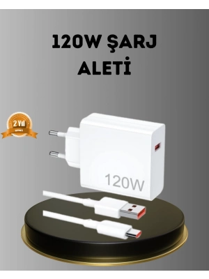 ® Turbo 120W Hızlı Şarj Cihazı – Kısa Devre ve Akım Koruma Özellikli