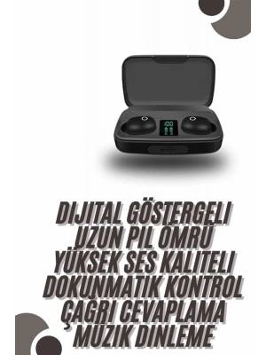 ® TWS Bluetooth Kulaklık 5.0 Bluetooth Bağlantılı Dokunmatik Kontrol Özelliği