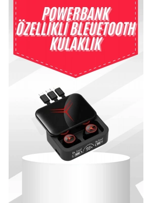® Tws Powerbank Kutulu Dijital Göstergeli Bluetooth Kulaklık Kablosuz Kulakiçi Kulaklık