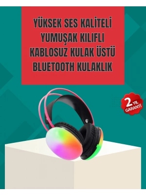 ® Type-C Şarjlı RGB Işıklı Bluetooth Oyuncu Kulaklığı