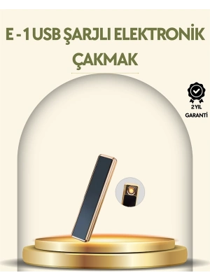 ® USB Şarjlı Alevsiz Elektronik Çakmak – Rüzgara Dayanıklı, Gazsız, Güvenli Kullanım
