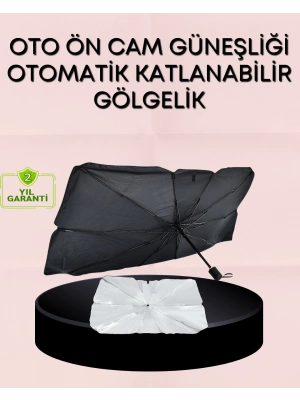 ® UV Korumalı Şemsiye Tipi Oto Güneşliği - Geniş Araç Uyumu