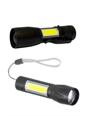 ® Uzun Menzilli Şarjlı El Feneri Uzun Ömürlü Led Işık Lamba