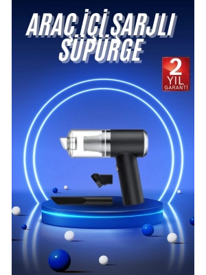 ® Vakumlu Araç İçi Süpürge Taşınabilir Pratik Şarjlı Temizlenebilir
