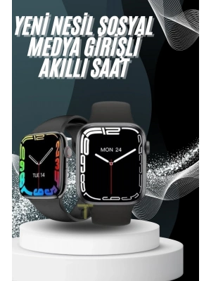 ® Yeni Model Akıllı Saat Dokunmatik Ekran Unisex Amoled Ekran 44 mm