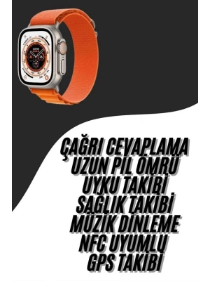 ® Yeni Nesil Akıllı Saat Çok Yönlü Titreşimli 49 MM Android ve İOS Uyumlu