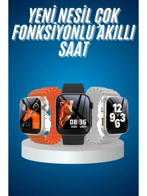 ® Yeni Nesil Akıllı Saat Müzik Dinleme Bildirim Görme Sesli Asistan Desteği