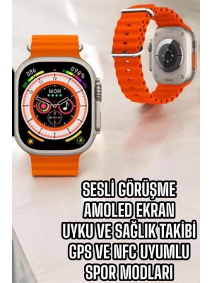 ® Yeni Nesil Akıllı Saat Nabız Ölçer Sağlık Ölçer ve Kalori Ölçer Uyku Takibi NFC Özelliği