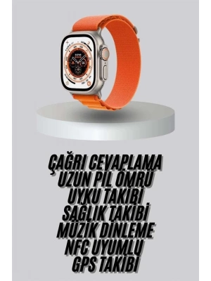 ® Yeni Nesil Akıllı Saat Uyku ve Sağlık Takibi Titeşimli Sesli Arama Mesaj ve Bildirim Görme