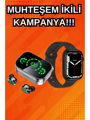 ® Yeni Nesil Akıllı Saat ve Ucuz Kaliteli Bluetooth Kablosuz Kulaklık Amoled Ekran
