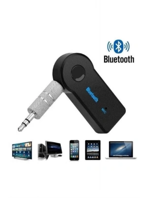 Yeni Nesil Bluetooth Aux Araç Kiti Siyah TV Tablet Telefon Araç Araba