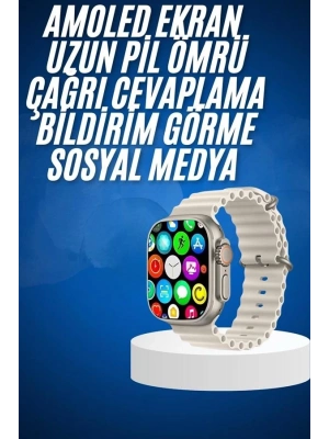 ® Yeni Nesil Bluetooth Bağlantılı Akıllı Saat Sosyal Medya Girişli Uyku Takibi