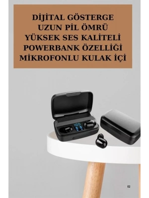 ® Yeni Nesil TWS Kablosuz Kulaklık Güçlü Batarya Yüksek Kalite Bluetooth 5.0 ANC Özelliği