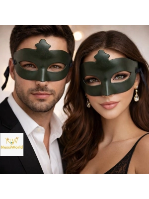 Yeşil Gizemli Masquerade Maskesi