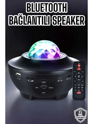 ® Yıldızlı gökyüzü Projektörü Uzaktan kumandalı Çocuklara Özel Şarjlı