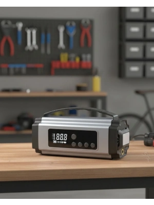 ® Yolda Kalmaya Son Dijital Ekranlı Akü Takviye ve Hava Kompresörü Çok Fonksiyonlu Acil Güç Ünitesi