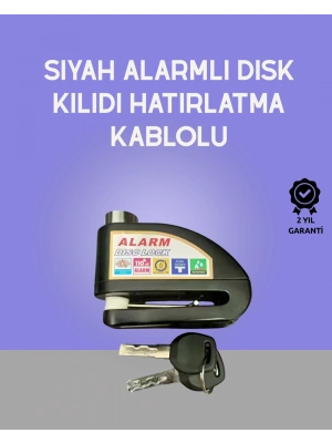 ® Yüksek Sesli 110dB Çelik Disk Kilidi Su Geçirmez