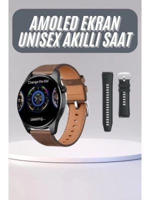 ® Yuvarlak Kasa 46mm Akıllı Saat Android Ve IOS Uyumlu Uyku ve Sağlık Takibi