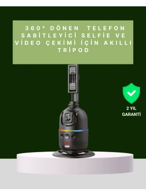 ® Yüz Takipli 360° Akıllı Gimbal Telefon ve Aksiyon Kamera Uyumlu