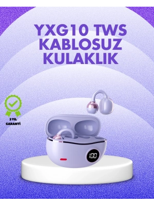 ® YXG10 Kablosuz Kulaklık – Bluetooth 5.4, Dokunmatik, LED Ekranlı Şarj Kutusu