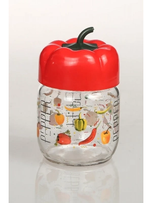 Biber Desenli Kavanoz 1000 Cc Royaleks-BD1000