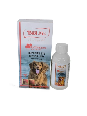 Biolive Biotin Köpekler İçin Tüy Döküm Önleyici Sıvı Vitamin 100ml