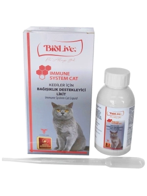 Biolive Immune Cat Kediler İçin Bağışıklık Destekleyici Sıvı Vitamin 100ml