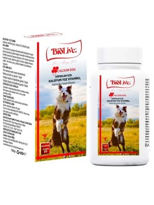 Biolive Köpekler İçin Kalsiyum Toz Vitamin 100gr