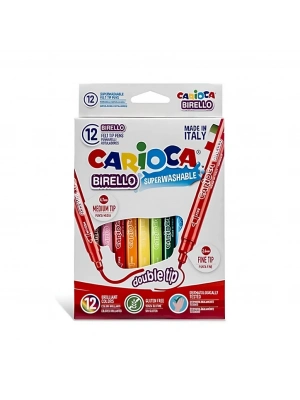 ®  Bırello Süper Yıkanabilir Çift Taraflı Keçeli Boya Kalemi 12’li