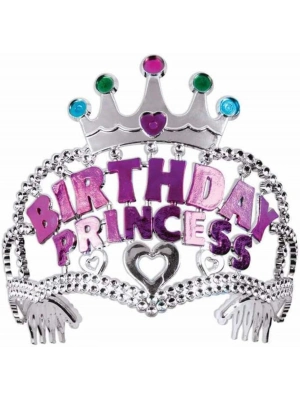Birthday Princess Yazılı Çocuk Parti Tacı