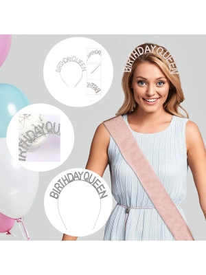Birthday Queen Yazılı Kraliçe Taç