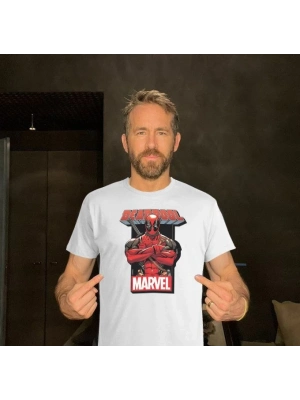 Bisiklet Yaka Baskılı Oversize T-Shirt - Beyaz -