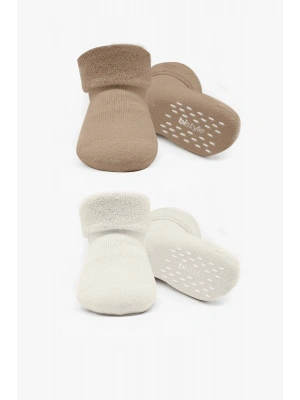 Bi̇style 2li Havlu Soket Kaymaz Basic Boy 10508 Bej