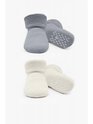 Bi̇style 2li Havlu Soket Kaymaz Basic Boy 10508 Gri