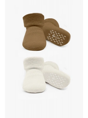 Bi̇style 2li Havlu Soket Kaymaz Basic Boy 10508 Kahve