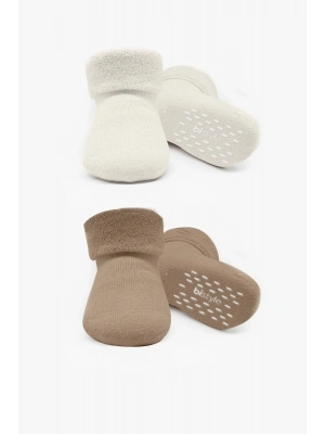 Bi̇style 2li Havlu Soket Kaymaz Basic Gi̇rl 10507 Bej