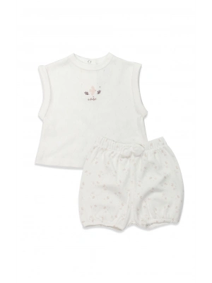 Bistyle 2li Takım Şortlu Morning Sun 14146 Ekru