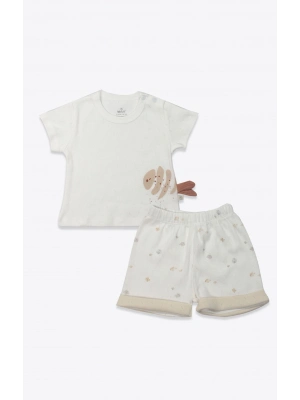 Bistyle 2li Takım Şortlu Ocean And Starfish 14148 Ekru