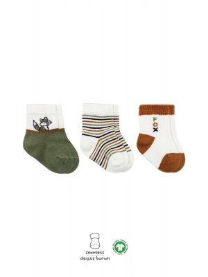 Bistyle 3Lü Penye Soket Çorap BS10109 Nil