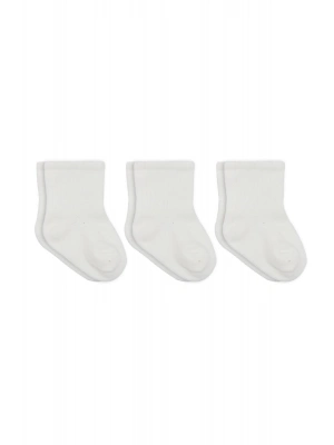 Bistyle 3lü Penye Soket Çorap 10132 Ekru