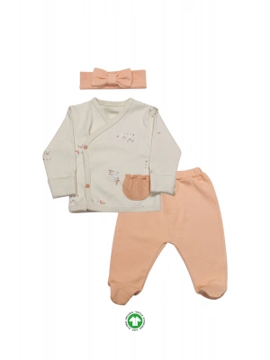 Bistyle 3Lü Zıbın Takım Fluffy And Lovely 13106 Bej