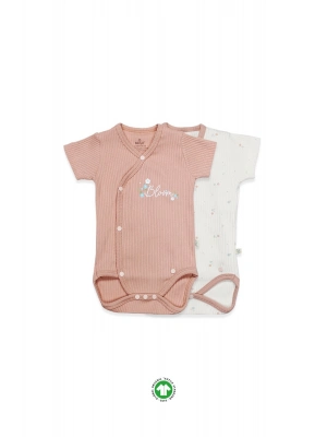 Bistyle Bloom Rose 2li Yarım Kol Badi 17119 Ekru Gül Kurusu