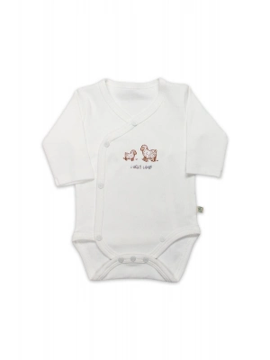 Bistyle Curly Lamb Uzun Kol Kravuze Body 17111 Bej Mavi Ekru