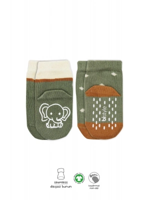 Bistyle Hayvan Figür Kaymaz Kız Soket Çorap 2Li BS10120 Nil