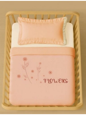 Bistyle Hello Flowers Pike Takımı 100x150 80118 Pembe